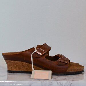 POPILLIO | BROWN WEDGE SANDAL